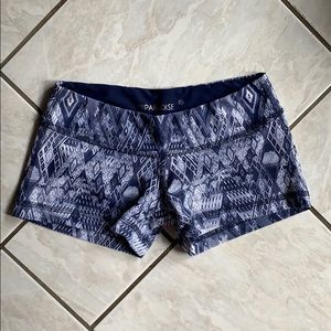 WITH LOVE FROM PARADISE low rise workout shorts